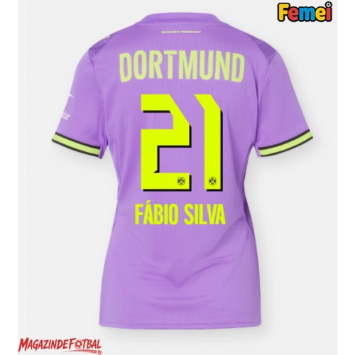 Borussia Dortmund Fabio Silva #21 Tricou Fotbal Replică 2026-27 Femei Treilea Borussia Dortmund Fabio Silva #21 Tricou Fotbal Replică 2026-27 Femei Treilea